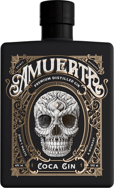 Amuerte Coca Leaf Gin Black Edition 43% 0,7l Amuerte Coca Leaf Gin Black Edition 43% 0,7l