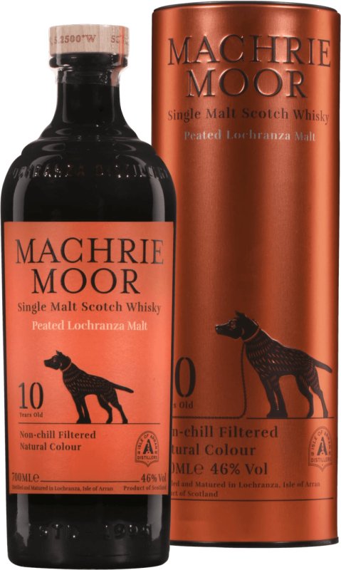 Arran Machrie Moor 10 ron Peated Lochranza 46% 0,7l