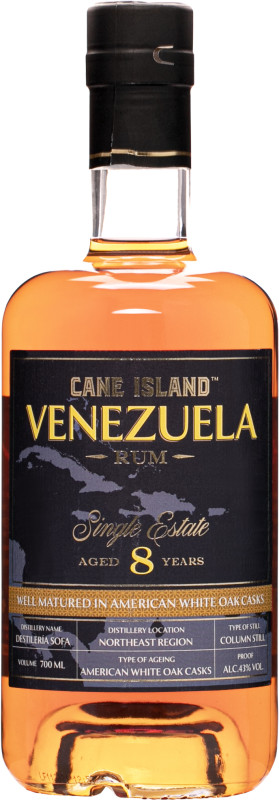 Cane Island Venezuela 8 roèný 43% 0,7l (èistá f¾aša)