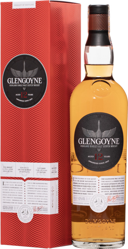 Glengoyne 12 roèná 43% 0,7l (darèekové balenie kazeta)
