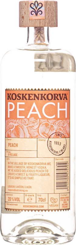 Koskenkorva Peach 20% 0,7l (èistá f¾aša)
