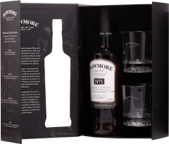 Bowmore No.1 + 2 pohre 40% 0,7l (darekov balenie 2 pohre)