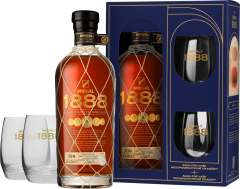 Brugal 1888 Ron Gran Reserva Doblemente Anejado + 2 pohre 40% 0,7l (darekov balenie 2 pohre)