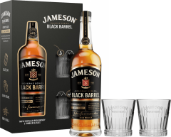 Jameson Black Barrel + 2 poh�re 40% 0,7l (dar�ekov� balenie 2 poh�re)