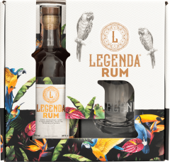 Legenda Rum + pohr 38% 0,7l (darekov balenie 1 pohr)