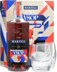 Martell VSOP + 2 pohre 40% 0,7l