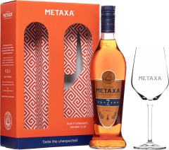 Metaxa 7* + pohár 40% 0,7l (darèekové balenie 1 pohár)