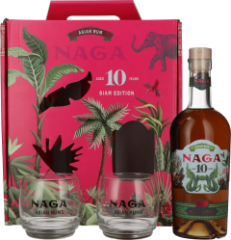Naga Siam Edition 10 ron + 2 pohre 40% 0,7l (darekov balenie 2 pohre)