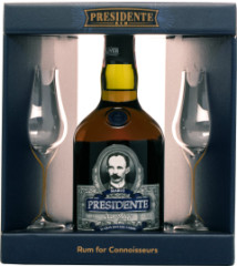 Presidente Marti Gran Anejo + 2 pohre 40% 0,7l (darekov balenie 2 pohre)