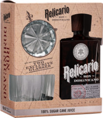 Relicario Ron Dominicano Superior + 2 pohre 40% 0,7l (darekov balenie 2 pohre)