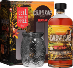 Ron Caracas Nectar + pohr 40% 0,7l (darekov balenie 1 pohr)