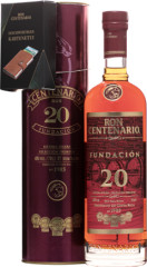 Ron Centenario 20 Fundacin + puzdro na karty 40% 0,7l