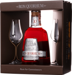 Ron Quorhum 30 Aniversario + 2 pohre 40% 0,7l (darekov balenie 2 pohre)