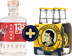 Set 135 East Hyogo Dry Gin + 4 pack Thomas Henry Tonic Water Zadarmo (set 1 x 0.7 l, 1 x 0.8 l)