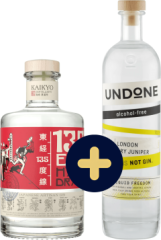 Set 135� East Hyogo Dry Gin + Undone No.2 Not Gin zadarmo (set 1 x 0.7 l, 1 x 0.7 l)