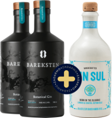 Set 2x Bareksten Botanical + Gin Sul zadarmo (set 2 x 0.7 l, 1 x 0.5 l)