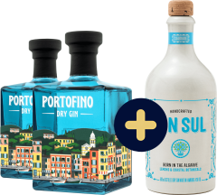 Set 2x Portofino Dry Gin + Gin Sul zadarmo (set 2 x 0.5 l, 1 x 0.5 l)
