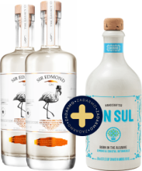 Set 2x Sir Edmond Gin + Gin Sul zadarmo (set 2 x 0.7 l, 1 x 0.5 l)