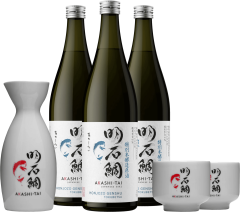 Set 3x Akashi-Tai Honjozo Sak� + karafa s poh�rmi zadarmo (set 3 x 0.72 l)