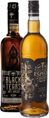 Set Black Tears Dry Spiced + Tanduay Especia Spiced (set 1 x 0.7 l, 1 x 0.7 l)