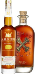 Set Bumbu Rum + A.H. Riise 1888 Copenhagen Medal (set 1 x 0.7 l, 1 x 0.7 l)