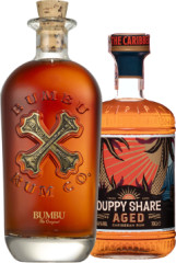 Set Bumbu Rum + The Duppy Share Aged Caribbean Rum (set 1 x 0.7 l, 1 x 0.7 l)