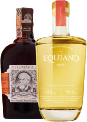 Set Diplomtico Mantuano + Equiano Light Rum (set 1 x 0.7 l, 1 x 0.7 l)