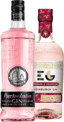 Set Edinburgh Rhubarb & Ginger  + Puerto de Indias Strawberry (set 1 x 0.7 l, 1 x 0.7 l)
