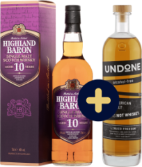 Set Highland Baron 10 ro�n� + Undone No.3 Not Whiskey zadarmo (set 1 x 0.7 l, 1 x 0.7 l)