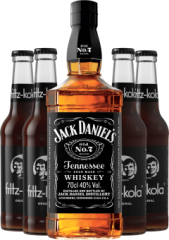 Set Jack Daniel's + 4x fritz-kola Original (set 1 x 0.7 l, 4 x 0.33 l)