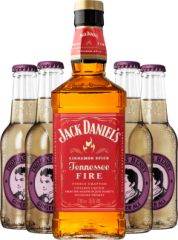 Set Jack Daniels Fire + 4x Thomas Henry Ginger Ale (set 1 x 0.7 l, 4 x 0.2 l)