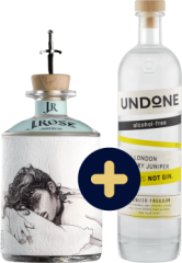 Set J.Rose Artisan Gin No.1 + Undone No.2 Not Gin zadarmo (set 1 x 0.7 l, 1 x 0.7 l)