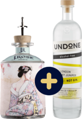Set J.Rose Artisan Gin No.8 + Undone No.2 Not Gin zadarmo (set 1 x 0.7 l, 1 x 0.7 l)