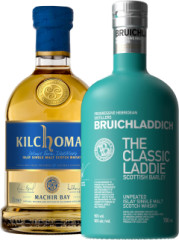 Set Kilchoman Machir Bay + Bruichladdich The Classic Laddie (set 1 x 0.7 l, 1 x 0.7 l)