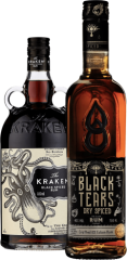 Set Kraken Black Spiced + Black Tears Spiced 1,4l (set 1 x 0.7 l, 1 x 0.7 l)