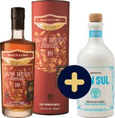 Set MacNair's Lum Reek 10 ron + Gin Sul zadarmo (set 1 x 0.7 l, 1 x 0.5 l)