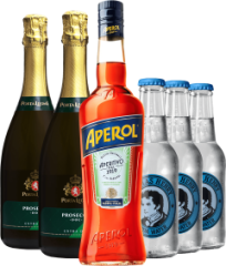 Set na drink Aperol Spritz (set 2 x 0.75 l, 1 x 1 l, 3 x 0.2 l)