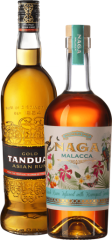 Set Naga Malacca + Tanduay Asian Rum Gold (set 1 x 0.7 l, 1 x 0.7 l)