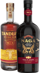 Set Naga Pearl of Jakarta + Tanduay Double Rum (set 1 x 0.7 l, 1 x 0.7 l)