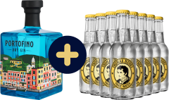 Set Portofino Dry Gin +  4 Pack Thomas Henry Tonic Water Zadarmo (set 1 x 0.5 l, 1 x 0.8 l)