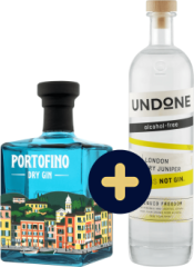 Set Portofino Dry Gin + Undone No.2 Not Gin zadarmo (set 1 x 0.5 l, 1 x 0.7 l)