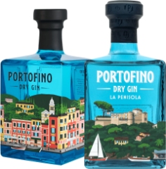 Set Portofino Gin + Portofino Dry Gin La Penisola (set 1 x 0.5 l, 1 x 0.5 l)