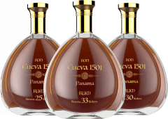 Set prmiovch rumov Ron Cueva 1501 (set 1 x 0.7 l, 1 x 0.7 l, 1 x 0.7 l)
