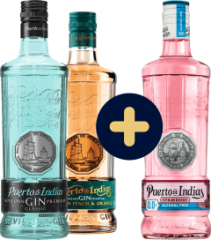 Set Puerto de Indias Classic + Peach & Orange + Strawberry Alcohol free zadarmo (set 1 x 0.7 l, 1 x 0.7 l, 1 x 0.7 l)