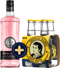 Set Puerto de Indias Strawberry + 4x Thomas Henry Tonic zadarmo (set 1 x 0.7 l, 1 x 0.8 l)