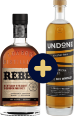 Set Rebel Yell + Undone No.3 Not Whiskey zadarmo (set 1 x 0.7 l, 1 x 0.7 l)