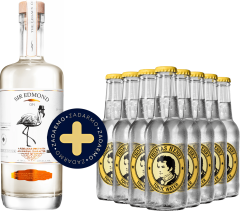 Set Sir Edmond Gin + 4 pack Thomas Henry Tonic Water zadarmo (set 1 x 0.7 l, 1 x 0.8 l)