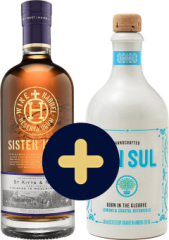 Set Sister Isles Moscatel Cask + Gin Sul zadarmo (set 1 x 0.7 l, 1 x 0.5 l)