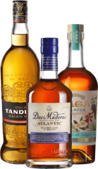 Set Tanduay + Dos Maderas Atlantic + Naga Malacca (set 1 x 0.7 l, 1 x 0.7 l, 1 x 0.7 l)