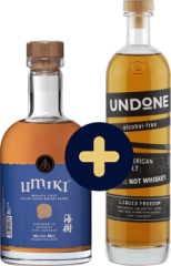 Set Umiki Whisky + Undone No.3 Not Whiskey zadarmo (set 1 x 0.5 l, 1 x 0.7 l)
